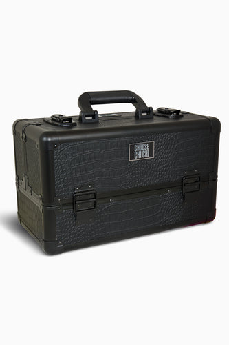 Professional Beauty Case in Black Matte Croc