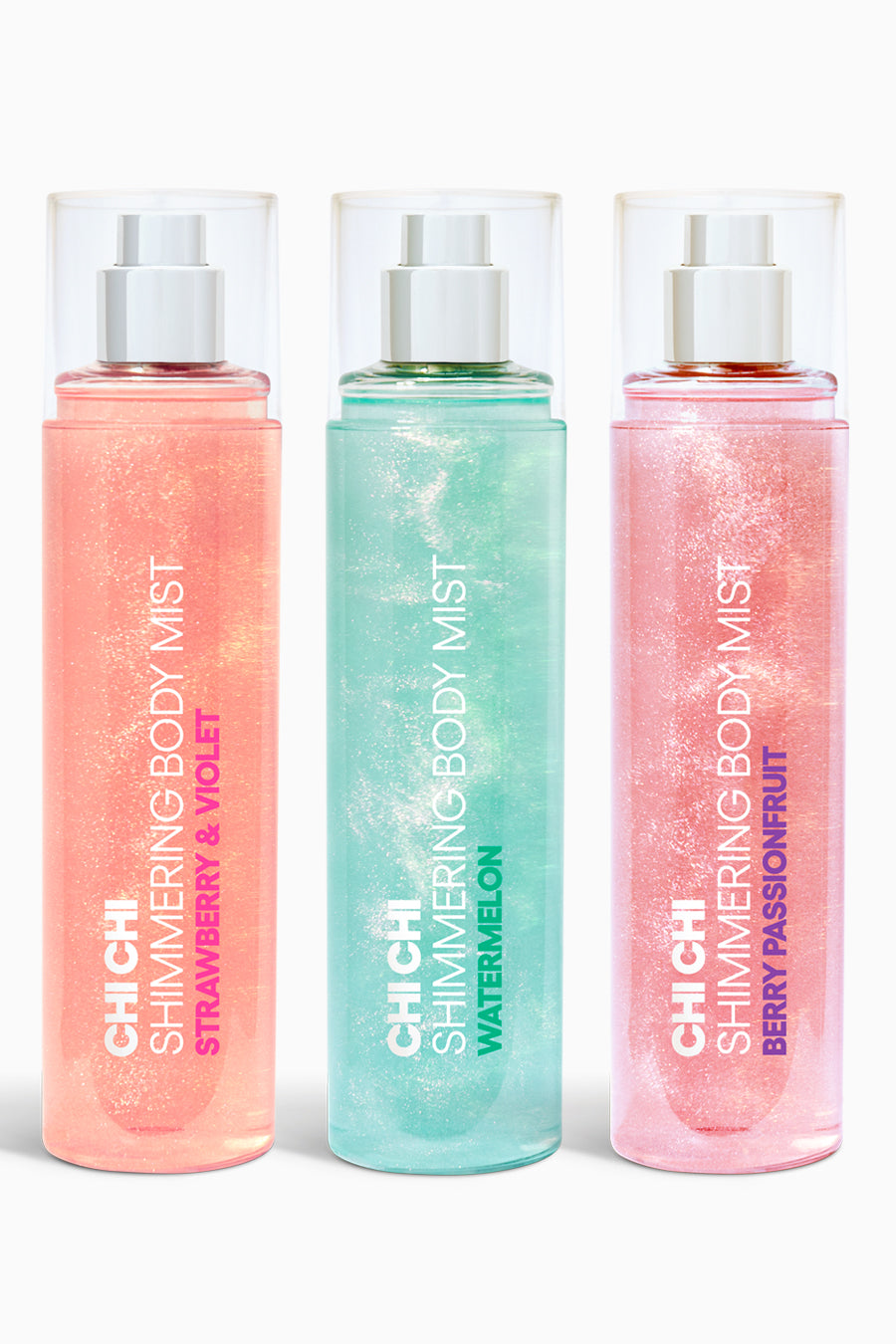 Shimmering Eau De Toilette Body Mist Spray Trio